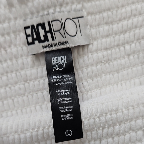 Beach Riot Lilee Strapless Smocked Cover-Up Dress - Picture 8 of 10